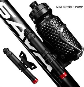 img 3 attached to 🚴 TMcom Mini Bike Pump - Portable Lightweight Bicycle Air Pump for Road, Mountain, and BMX Bikes - Fits Presta and Schrader Valves - Ideal for Mountain Biking and Inflating Balls