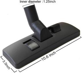 img 2 attached to 🧹 EZ SPARES 1.25" 32mm Universal Euro Floor and Carpet Combo Tool, New Design fits Hoover, Eureka, Rainbow, Kenmore, Shop VAC - Vacuum Cleaner Brush Head Attachment