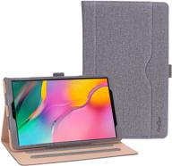 📱 procase galaxy tab a 10.1 case 2019 - stand folio case cover for sm-t510 t515 t517 - grey logo