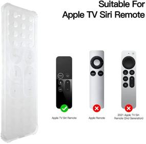 img 3 attached to AWINNER Protective Case Compatible For Apple TV 4K/4Th/HD Siri Remote (1St Generation) - Lightweight [Anti Slip] Shock Proof Silicone Cover For Apple TV Siri Remote Controller (Green Glow In The Dark)