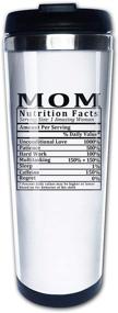 img 4 attached to 👩 Mom Nutritional Facts, Funny Coffee Mug For Mother – Travel Mug Tumbler With Lid, Thermos Coffee Cup – Vacuum Insulated Flask, Stainless Steel Hydro Water Bottle 15 Oz