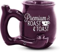 ☕ seo-optimized fasioncraft premium purple roast and toast mug - wake and bake coffee mug, ideal for 11oz of hot or cool liquids! logo