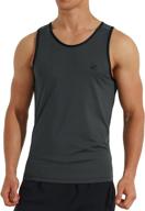 ezrun men's quick dry tank tops for bodybuilding gym jogging running fitness training - sleeveless shirts logo