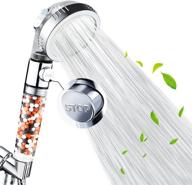 🚿 high pressure water saving shower head with 3 modes and on/off pause - nosame shower head ⅲ with spray filter and filtration for dry skin & hair spa logo