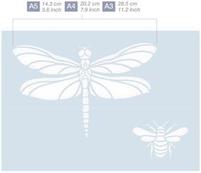 img 2 attached to Dragonfly Bee Stencil Reusable Furniture