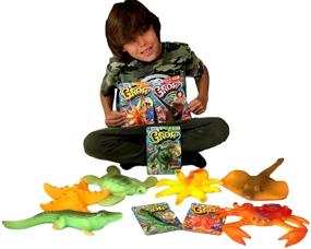 img 2 attached to 🧜 JA-RU Mega Magic Grow Sea Creatures (Assorted Pack of 6) - Grows Over 300% in Size. Water Growing Toy for Kids & Adults. Perfect Party Favors. Includes 1 Bonus Bouncy Ball - Item 302-6p