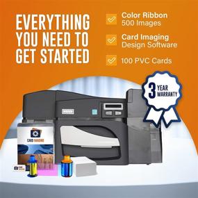 img 2 attached to Fargo DTC4500e Dual Side ID Card Printer + Supplies Bundle incl. Card Imaging Software
