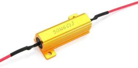 img 3 attached to 🔌 AMBER AIRKOUL 50W 6ohm Load Resistor - Corrects LED Bulb Hyper Flash Turn Signal Blink Error Code (Pack of 10)