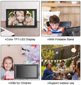 img 1 attached to 📺 Portable 10-inch TV with ATSC Digital Television, 16:9 TFT LED Display, 1080P HDMI Video Player, USB/TF Card Slot, Built-in Rechargeable Battery - Ideal for Home, Car, Outdoor Travel (Model 01)
