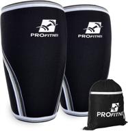 🏋️ weight lifting knee sleeves (pair w/bag) – ideal for squats, deadlifts, and cross-training – suitable for home workouts & gym weightlifting логотип