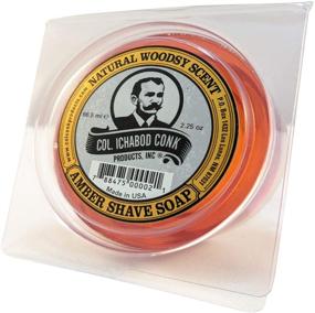 img 3 attached to 🧼 Col. Ichabod Conk Men's Amber Shaving Soap: Smooth Shave Bar for Superior Results