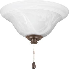 img 2 attached to Progress Lighting P2660-20 AirPro One DC LED Ceiling Fan Light Kit in Antique Bronze Finish