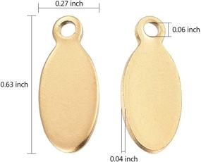 img 3 attached to DanLingJewelry Stainless Stamping Pendants Color 100Pcs Beading & Jewelry Making