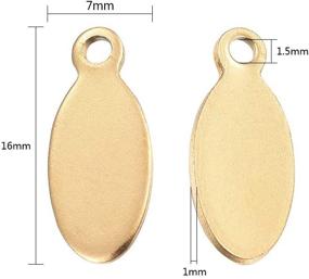 img 2 attached to DanLingJewelry Stainless Stamping Pendants Color 100Pcs Beading & Jewelry Making