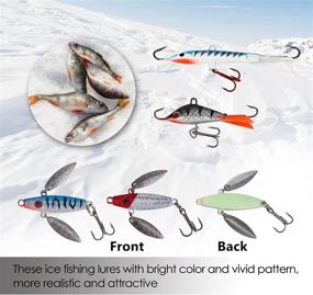 img 1 attached to 🎣 Complete ZWMING Ice Fishing Jigs Kit: Versatile Lures in Tackle Box for Winter Bass Trout Walleye Perch Fishing