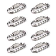 stainless connector carabiner birdcage equipment logo