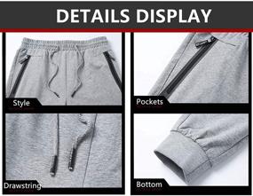 img 2 attached to JustDay Joggers Sweatpants Jogging Pockets Sports & Fitness for Team Sports