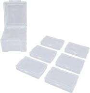 📸 advantus 6-pack photo keeper box: clear cases, holds 600 photos, ideal for embellishments & craft storage, 61989 logo