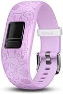 👑ремешок-аксессуар для garmin vívofit jr 2 - disney princess purple логотип