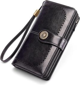 img 4 attached to 👝 INSIFEEL Capacity Protection Wristlet Handbags – Women's Handbags & Wallets