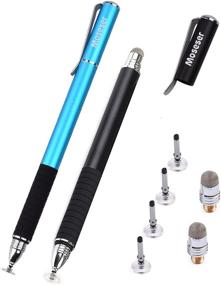 img 4 attached to 🖊️ 2021 Updated Universal Stylus Pens for All Touch Screens - Stylus Pens for Touch Screens, Cell Phones, Tablets, Laptops - [2-in-1] with 6 Replacement Tips (4 Discs Tips, 2 Fiber Tips)