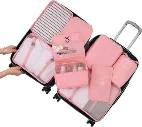 img 3 attached to Belsmi Set Packing Cubes Shoe Travel Accessories