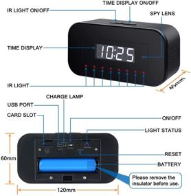 img 3 attached to 📷 Advanced Mini Spy Cameras: 1080 Wireless Hidden Cameras Clock with Night Vision, Motion Detection, and Phone App – Perfect for Indoor/Home Security Surveillance