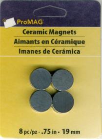 img 1 attached to 🧲 Ceramic Magnet 0.75 Inch - ProMag AFG12507: Powerful and Versatile Magnetic Tool