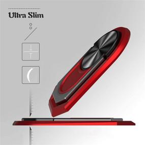 img 2 attached to 📱 360° Rotation Metal Phone Finger Holder Stand - Ultimate Cell Phone Grip and Kickstand