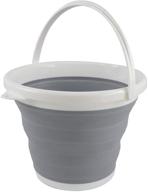 sutekus collapsible bucket litre grey logo