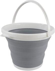 img 3 attached to Sutekus Collapsible Bucket Litre Grey