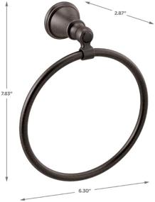 img 3 attached to 🛁 Delta Woodhurst Towel Ring in SpotShield Venetian Bronze - Durable and Stylish Bathroom Accessory