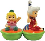 🚀 unique westland giftware the jetsons magnetic elroy and judy salt and pepper shaker set - 3-3/4-inch collectibles logo