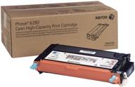 🖨️ high capacity cyan toner cartridge for xerox phaser 6280 - 106r01392 (5,900 page yield) logo