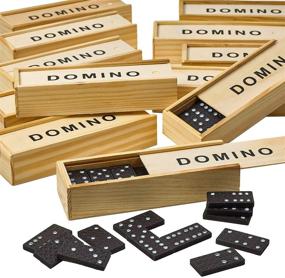 img 4 attached to Educational Building Set: Wooden Dominoes for Enhanced Learning