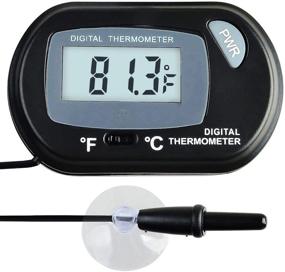 img 4 attached to 🌡️ SunGrow LCD Digital Betta Thermometer: Accurate Water Temperature Reading, Maintains Real Habitat, Easy Installation - Includes 2 Suction Cups and Battery!