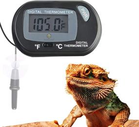 img 3 attached to 🌡️ SunGrow LCD Digital Betta Thermometer: Accurate Water Temperature Reading, Maintains Real Habitat, Easy Installation - Includes 2 Suction Cups and Battery!
