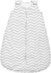 img 4 attached to Chevron Baby Sleep Bag - 1 Pack Wearable Blanket (6-12 Months): Perfect for Sound Sleep