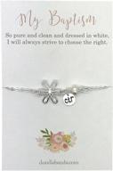 🌼 latter-day saints baptism gift - ctr floral bracelet logo