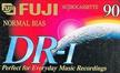 fuji dr i audio cassettes minutes logo