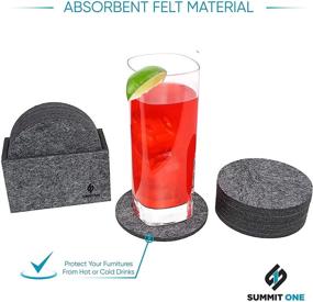 img 3 attached to 🍻 Summit One Premium Absorbent Coasters: Classy Protection for Your Surfaces