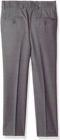 img 1 attached to Isaac Mizrahi Slim Fit Wool Pants for Boys