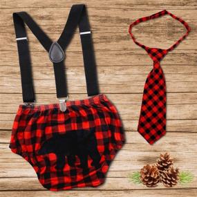 img 3 attached to 🎉 Birthday Party Adjustable Suspender for Boys' Accessories - Premium Supplies for Suspenders