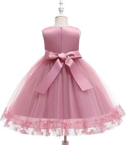 img 1 attached to 👗 Weileenice Bowknot Christmas Dresses for Girls' Wedding Clothing
