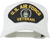 show your pride: e4hats.com us air force veteran military patch cap logo