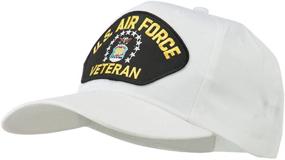 img 3 attached to Show Your Pride: e4Hats.com US Air Force Veteran Military Patch Cap