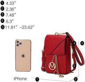 img 1 attached to MKF Collection Crossbody Cellphone Purse Women's Handbags & Wallets in Wristlets