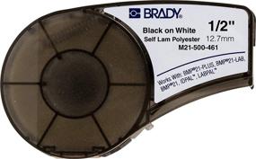 img 4 attached to 🏷️ Brady Authentic Extreme-Temperature Resistant Label for Lab and Asset Tracking - Black/White Material, 0.5" Width, 21' Length - Compatible with BMP21-PLUS and BMP21-LAB Printers
