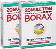 powerful 20 mule team borax 💪 natural laundry booster: 2-pack, 65 ounce each! logo