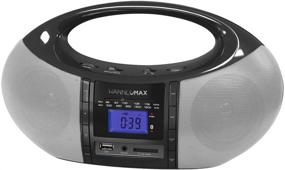 img 4 attached to Универсальное портативное радио HANNLOMAX HX-506R: Bluetooth, USB/SD воспроизведение MP3, Aux-in, двойное питание AC/DC (черный)